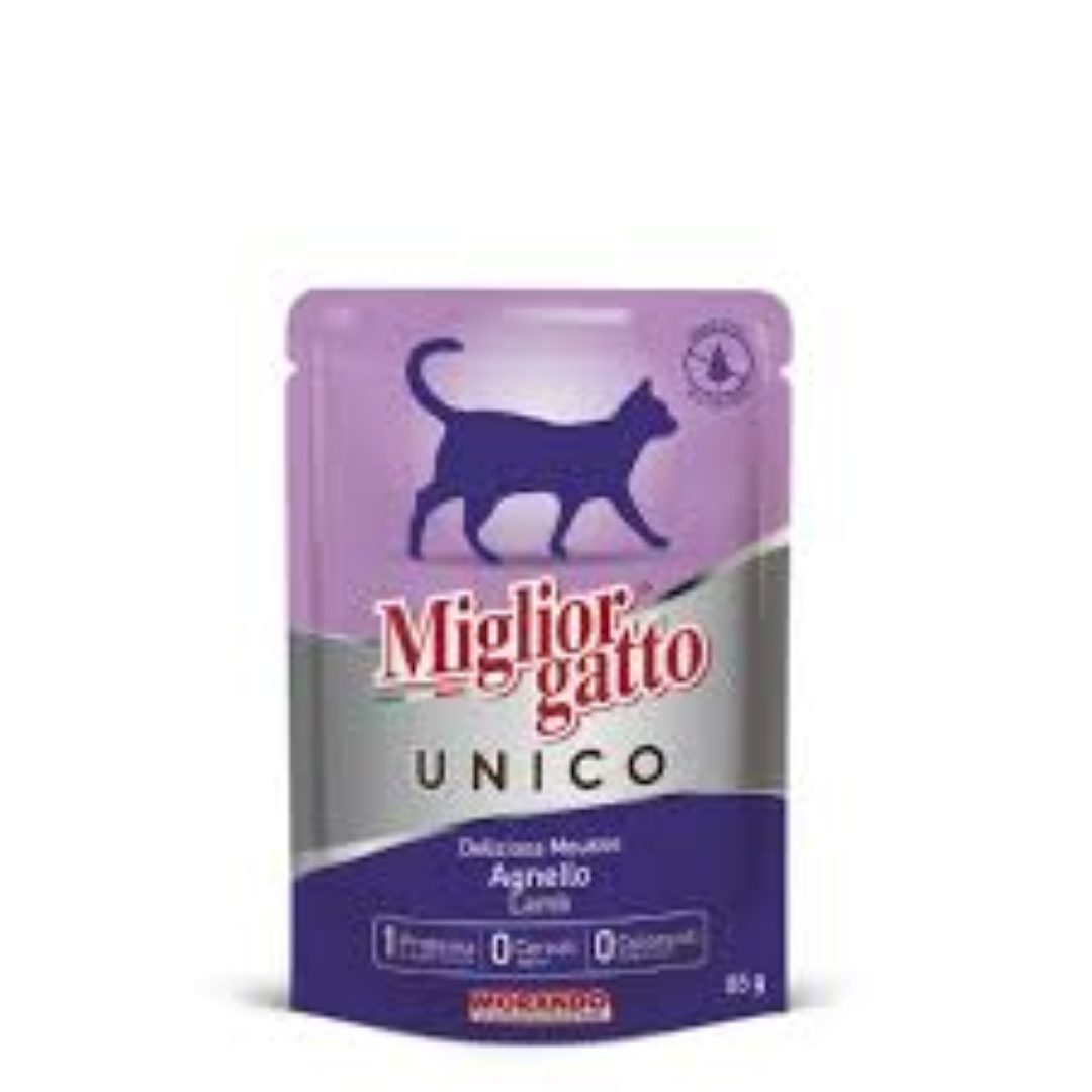 MIGLIORGATTO CAT UNICO POUCH LAMB 85G